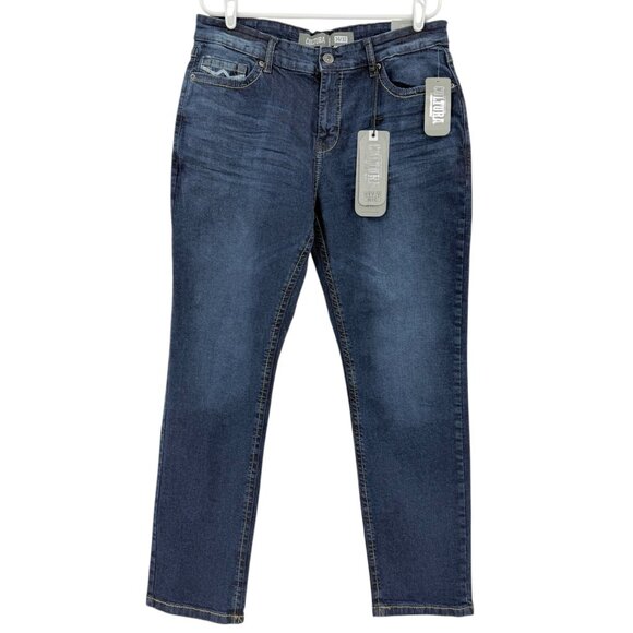 Cultura Men's Athletic Fit Natural Flex Stretch Blue Denim Jeans Size 34x32 NWT - Picture 1 of 11